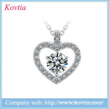 Necklace online shop site white gold heart necklace zircon wedding dresses wholesale bridal jewelry